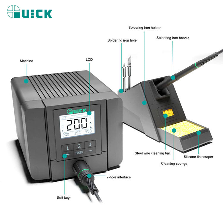 Load image into Gallery viewer, [Q8] Quick Intelligence Precision Soldering Iron Station 220V - Polar Tech Australia
