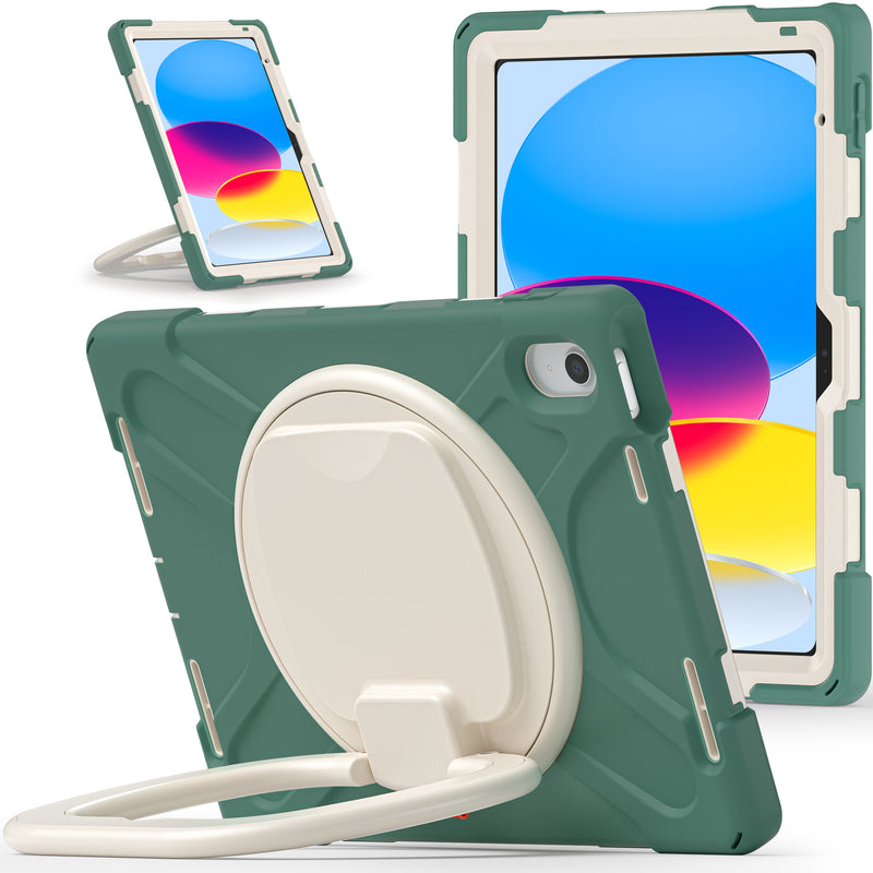 Load image into Gallery viewer, Apple iPad 10th 2022 10.9“ EVA Kid Friendly Heavy Duty Ring Holder Stand Case - Polar Tech Australia
