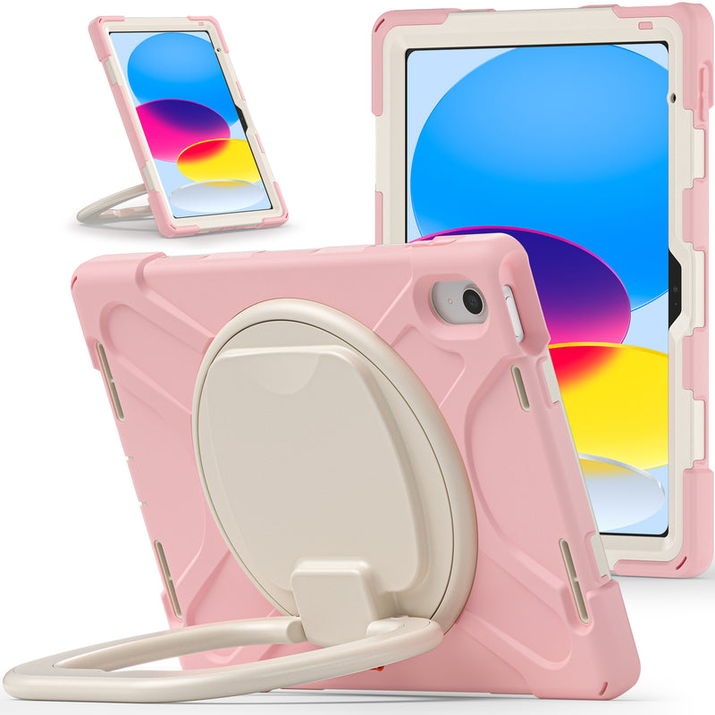 Load image into Gallery viewer, Apple iPad 10th 2022 10.9“ EVA Kid Friendly Heavy Duty Ring Holder Stand Case - Polar Tech Australia
