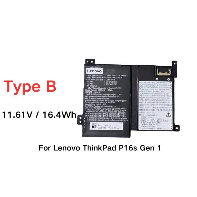 Chargez l&#39;image dans la visionneuse de la galerie, [L21M3P74] Lenovo ThinkPad X1 Nano Gen 2 ThinkPad P16s Gen 1 Series - Replacement Battery - Polar Tech Australia
