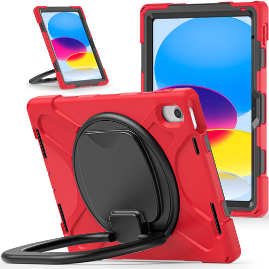 Apple iPad 10th 2022 10.9“ EVA Kid Friendly Heavy Duty Ring Holder Stand Case - Polar Tech Australia