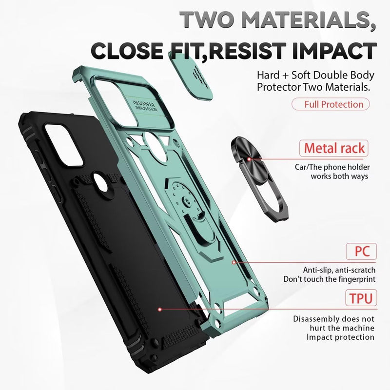 Load image into Gallery viewer, [Magnetic Rotable Kickstand][Slide Camera Cover] Motorola Moto G Stylus 5G 2021 - Shield Shockproof Rugged Heavy Duty Case
