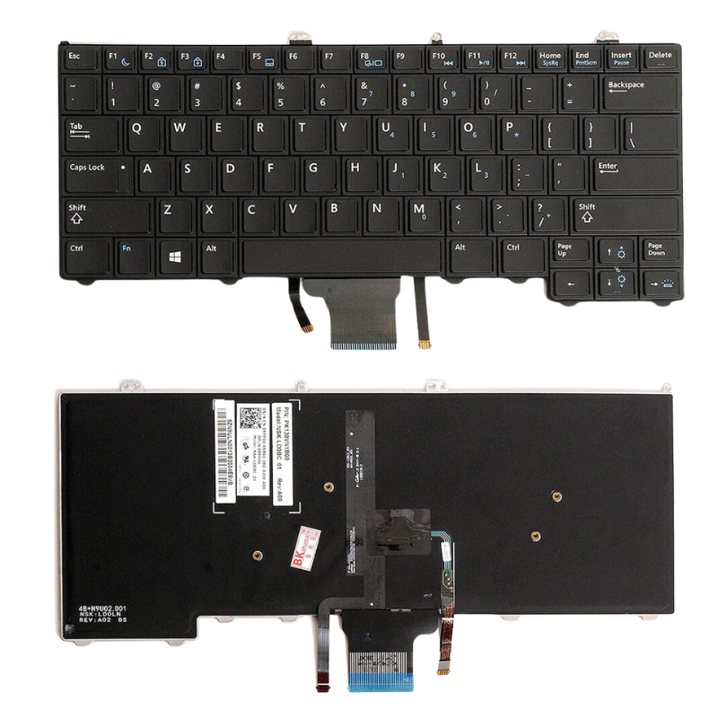 Chargez l&#39;image dans la visionneuse de la galerie, DELL Latitude E7440 E7420 E7240 E7420D 12 7000 Series - Laptop Keyboard With Back Light US Layout
