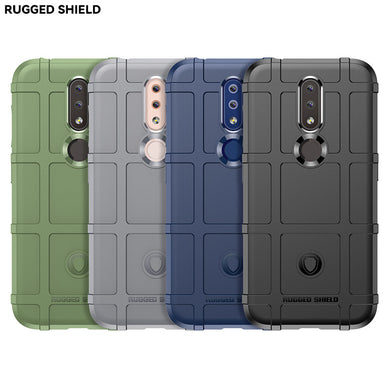 Nokia 4.2 - Shield Shockproof Rugged Heavy Duty Case With 2PC 9HD Tempered Glass Screen Protector