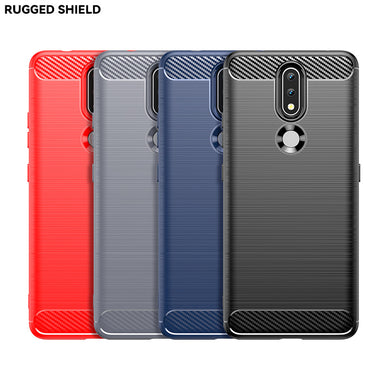 Nokia 2/2V/2.1/2.2/2.3/2.4 - Shield Shockproof Rugged Heavy Duty Case With 2PC 9HD Tempered Glass Screen Protector