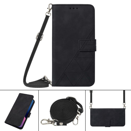 [With Shoulder Strap] [With Card Slot] Motorola G Stylus 2022 4G/5G - PU leather Crossbody Wallet Style Shockproof Phone Case