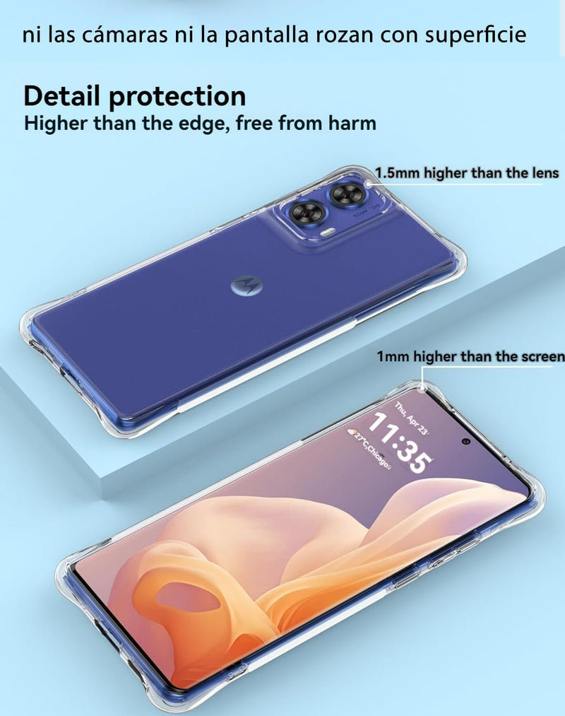 Chargez l&#39;image dans la visionneuse de la galerie, Motorola Moto G85 5G/S50 Neo - AirPillow Cushion Transparent Soft Clear TPU Four Corners Protective Case
