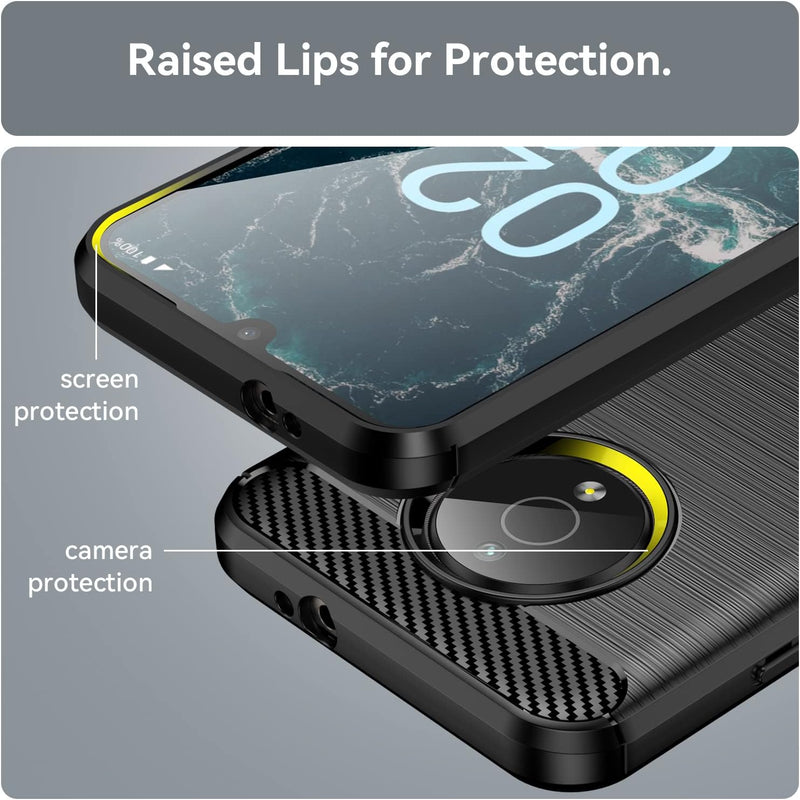 Load image into Gallery viewer, Nokia C200 - Shield Shockproof Rugged Heavy Duty Case With 2PC 9HD Tempered Glass Screen Protector
