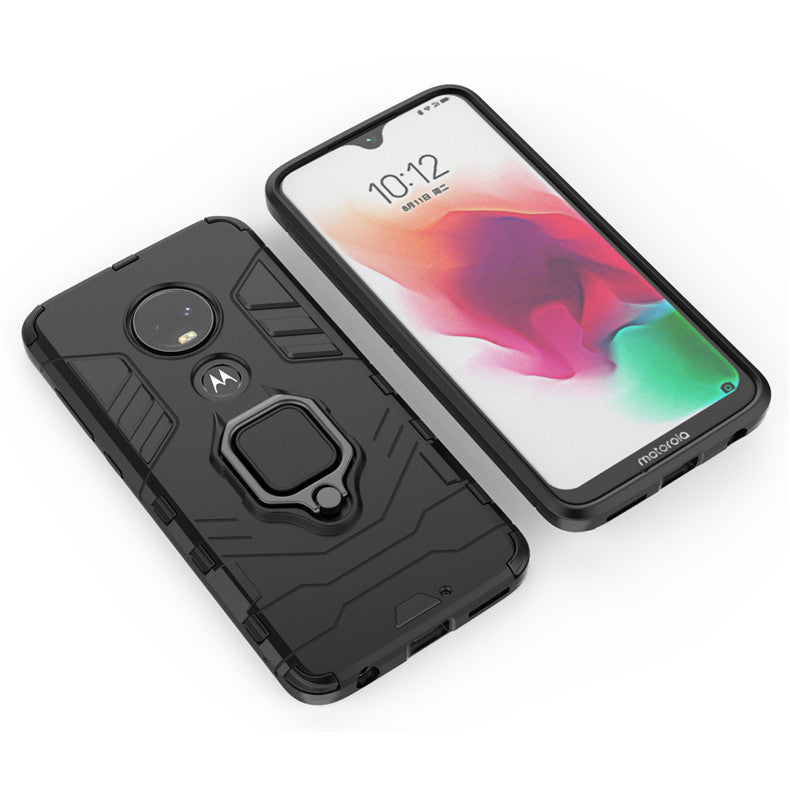 Chargez l&#39;image dans la visionneuse de la galerie, [Magnetic Kickstand] Motorola Moto G7/G7 Plus - Shield Shockproof Rugged Heavy Duty Case
