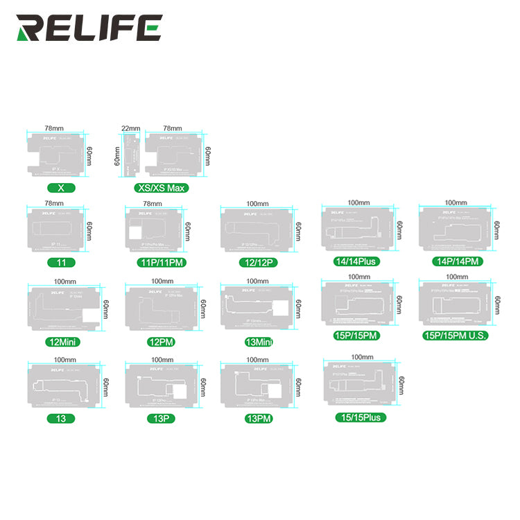 Cargue la imagen en el visor de la galería, [RL-601T] RELIFE 22-in-1 iPhone Mid-Tier Motherboard Repair Fixture Set - Polar Tech Australia
