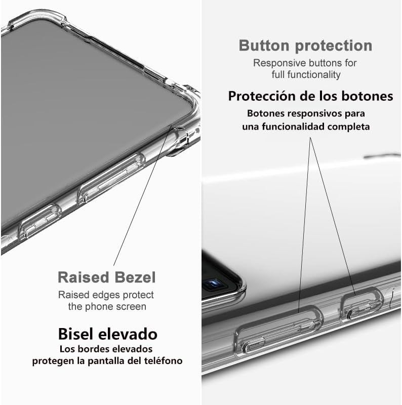 Chargez l&#39;image dans la visionneuse de la galerie, Motorola Moto E13 - AirPillow Cushion Transparent Soft Clear TPU Four Corners Protective Case
