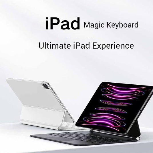 [With Touchpad][Magic Keybord] Apple iPad Air 4/5 & Pro 11“ & Air 11” M2/M3 (2024/2025) Smart Multi-Touch Trackpad Magnetic Wireless Keyboard Case With RGB Backlit