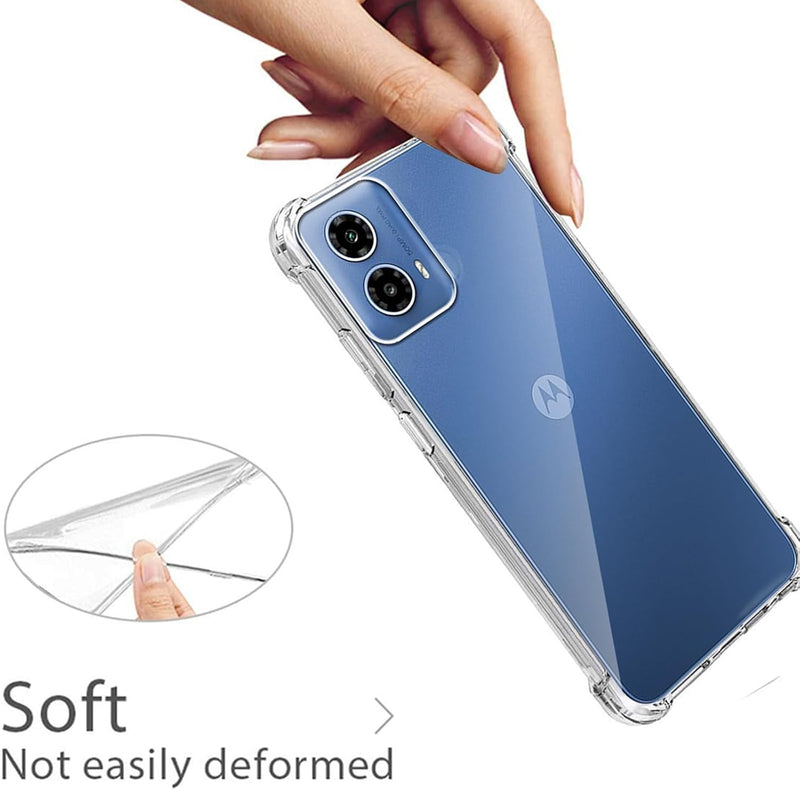 Load image into Gallery viewer, Motorola Moto G45 - AirPillow Cushion Transparent Soft Clear TPU Four Corners Protective Case
