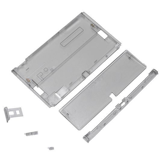 Nintendo Switch OLED Back Cover transparent mod replacement shell DIY customization kit.