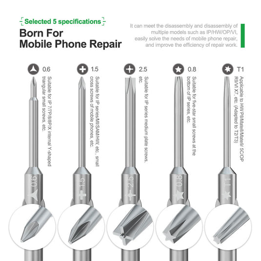 [RL-725] RELIFE 6-in-1 Adjustable Torque Screwdriver - Polar Tech Australia