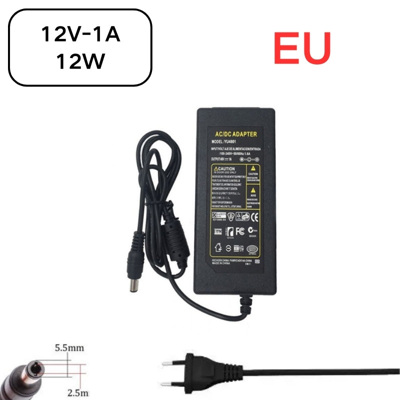 Load image into Gallery viewer, [12V-1A][5.5x2.5] Universal Computer/Monitor/CCTV POE Switch - Power Supply Adapter Wall Charger
