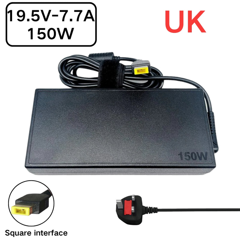 Cargue la imagen en el visor de la galería, [19.5V-7.7A/150W][Yellow Square] Lenovo Yoga AIO 7-27ARH6 IdeaCentre AIO 5-24IOB6 AC Power Supply Adapter Charger
