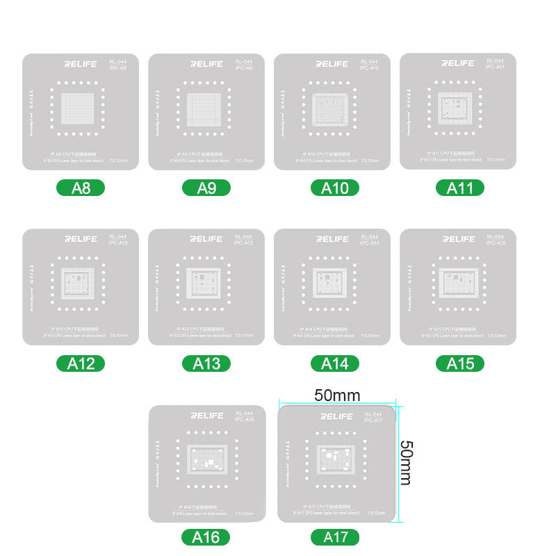 Chargez l&#39;image dans la visionneuse de la galerie, [RL-601MA] RELIFE CPU Repair Fixture Set/IP Series (A8-A17) - Polar Tech Australia
