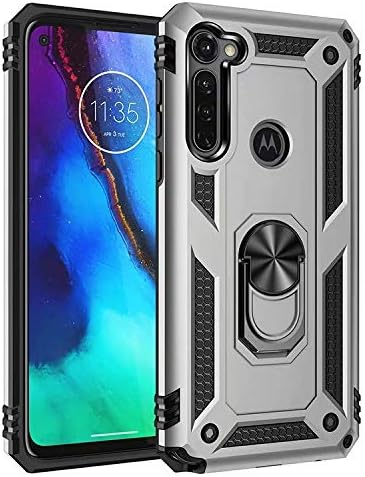 Chargez l&#39;image dans la visionneuse de la galerie, [Magnetic Ring Kickstand] Motorola Moto G Stylus - Shield Shockproof Rugged Heavy Duty Case
