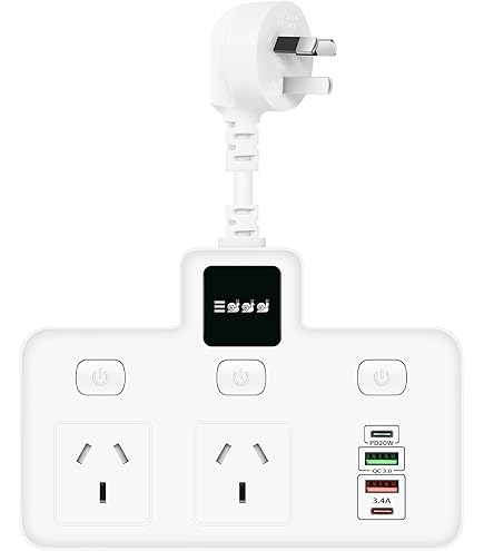 Chargez l&#39;image dans la visionneuse de la galerie, Multi-function Socket Power Strip Extension Board 2 Outlets + 2 USB + 2 USB-C PD 20W
