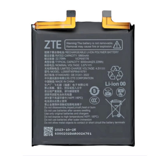 [Li3959T45P8h816761] ZTE Nubia Z60 Ultra Replacement Battery - Polar Tech Australia