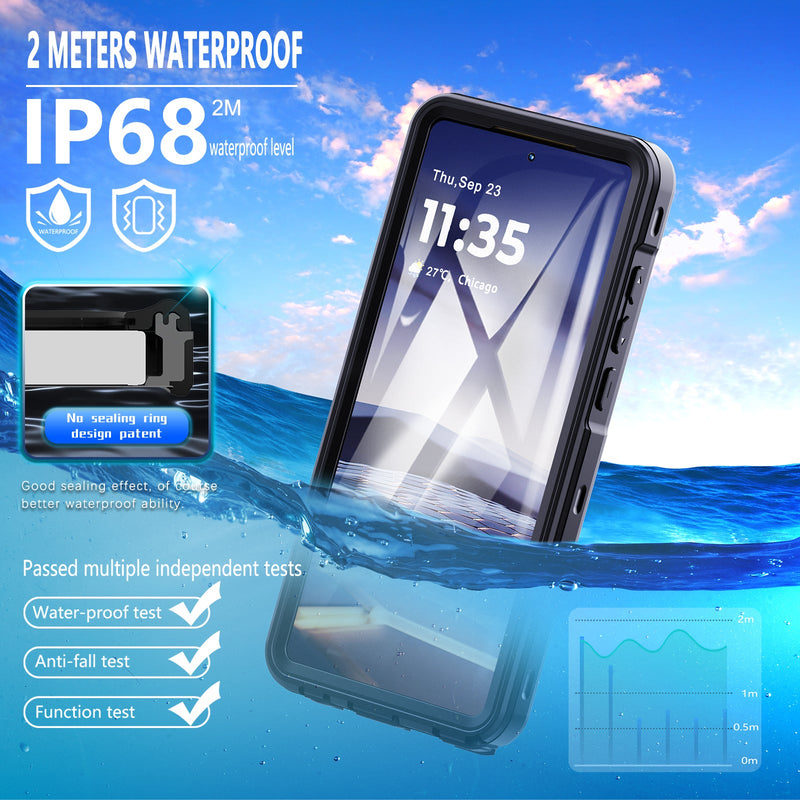 Cargue la imagen en el visor de la galería, [A-Series] Motorola Moto G Stylus 5G (2024) - Redpepper Full Covered Waterproof Heavy Duty Tough Armor Case
