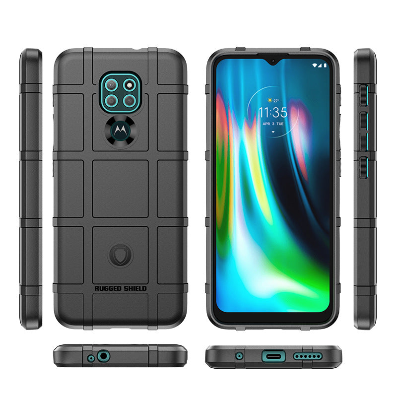 Load image into Gallery viewer, Motorola Moto G9/G9 Play/G9 Power/G9 Plus - Shield Shockproof Rugged Heavy Duty Case With 2PC Tempered Glass Screen Protector
