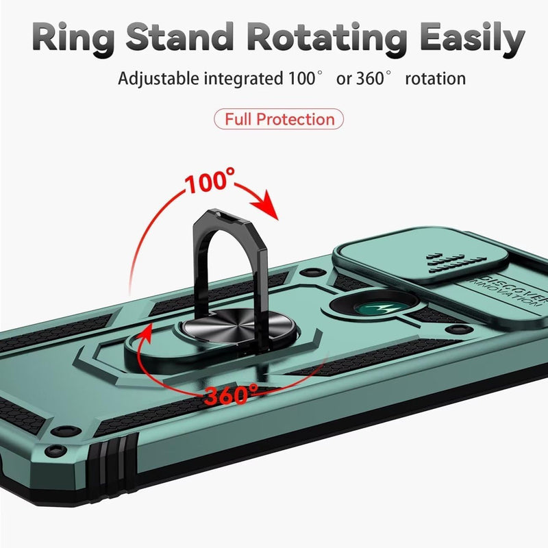 Load image into Gallery viewer, [Magnetic Rotable Kickstand][Slide Camera Cover] Motorola Moto G Stylus 5G 2021 - Shield Shockproof Rugged Heavy Duty Case
