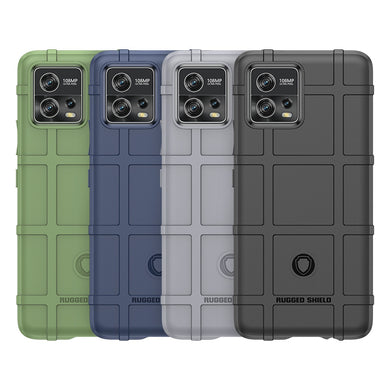 Motorola Moto G72 - Shield Shockproof Rugged Heavy Duty Case With 2PC Tempered Glass Screen Protector