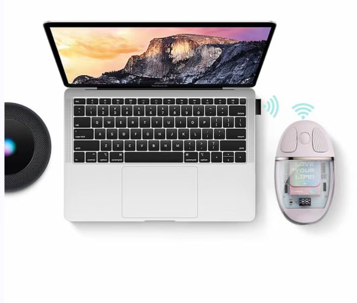 Cargue la imagen en el visor de la galería, Benwis Bluetooth Wireless Crystal Mouse Bluetooth mobile devices and PC - Polar Tech Australia
