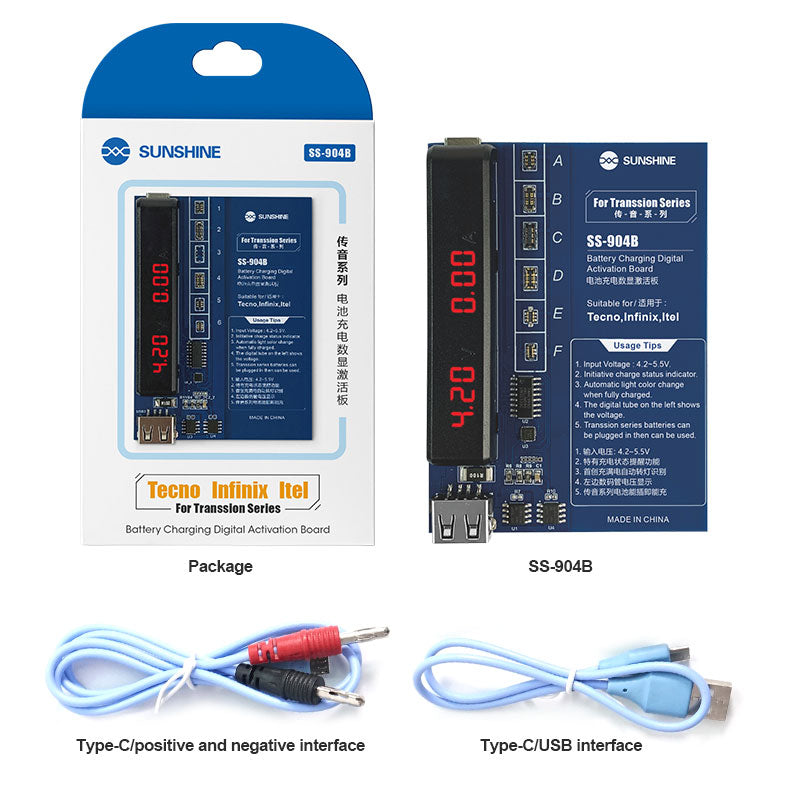 Cargue la imagen en el visor de la galería, [SS-904B] SUNSHINE Transsion series battery charging digital display activation board - Polar Tech Australia
