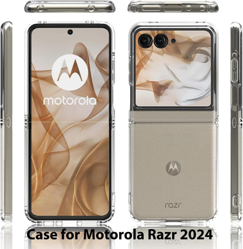 Load image into Gallery viewer, Motorola Moto Razr 2024 - AirPillow Cushion Transparent Soft Clear TPU Case
