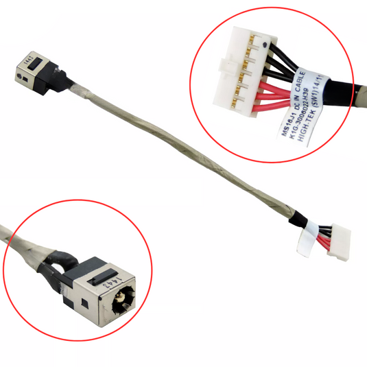 [MSI16J1] DC IN CABLE MSI 5706 5692 GL62M 7RE 7RDX 7REX MS-16J9  Power Jack Cable Charging Port - Polar Tech Australia