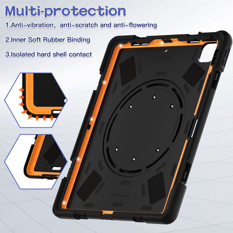 Load image into Gallery viewer, Apple iPad Air 13 (2024) 13.0&quot; Heavy Duty Rugged Shockproof With Shoulder Strap &amp; Handle Stand Ring - Polar Tech Australia
