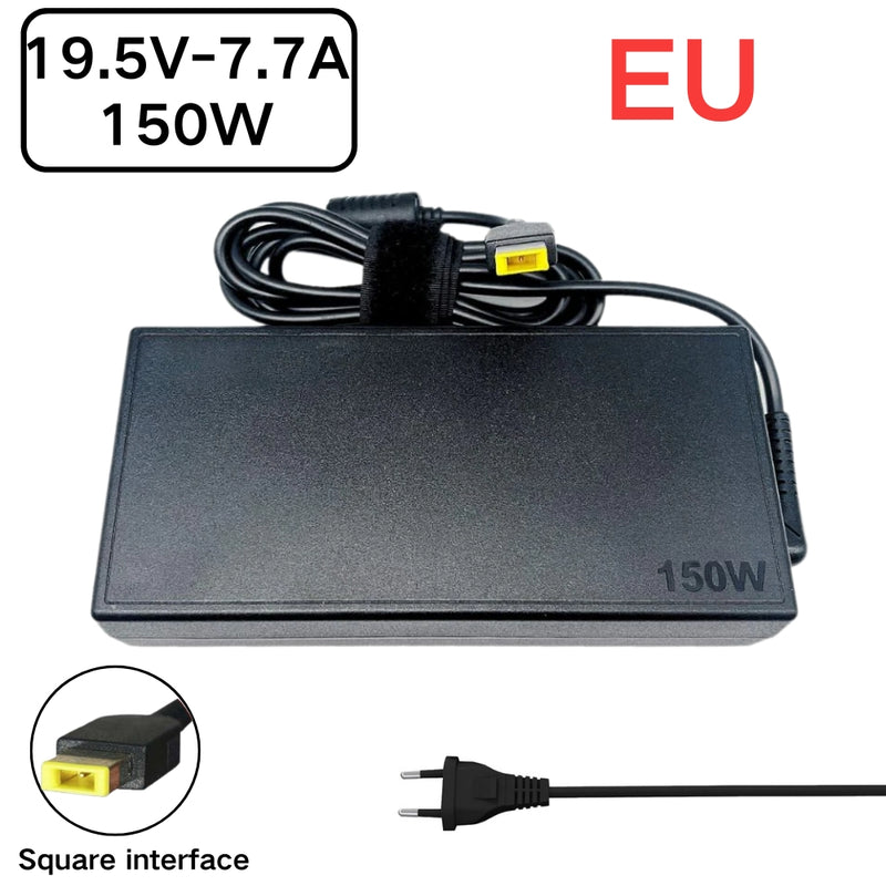 Cargue la imagen en el visor de la galería, [19.5V-7.7A/150W][Yellow Square] Lenovo Yoga AIO 7-27ARH6 IdeaCentre AIO 5-24IOB6 AC Power Supply Adapter Charger
