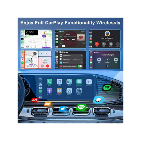 Plug and Play Mini Wireless CarPlay USB Adapter or iPhone 11/12/13/14/15/16