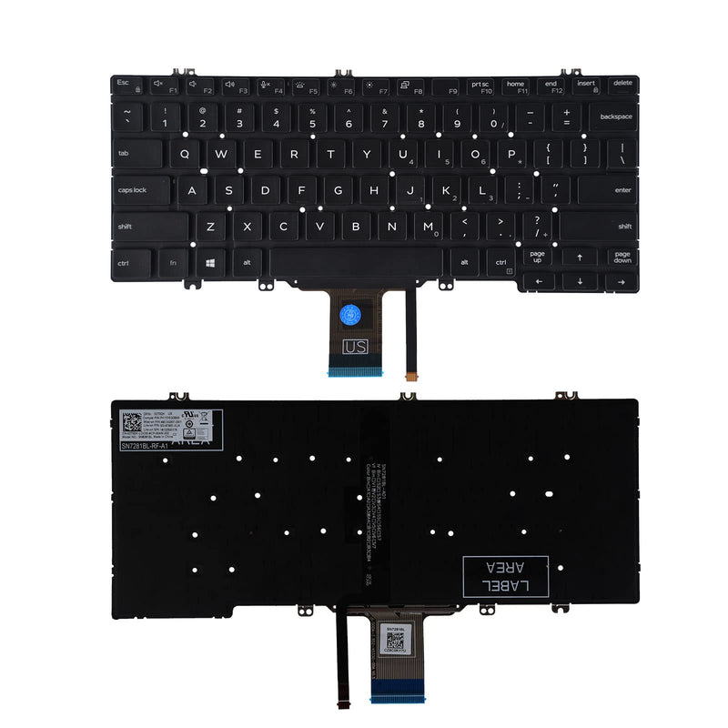 Cargue la imagen en el visor de la galería, Dell Latitude 7280 7290 7380 7389 7390 5290 5289 5288 5280F Keyboard Replacement With Backlit (US Layout) - Polar Tech Australia
