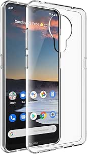 Nokia 5.3 - AirPillow Cushion Transparent Soft Clear TPU Four Corners Protective Case With 2PC 9HD Tempered Glass Screen Protector