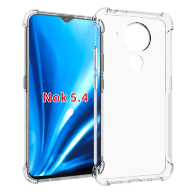 Nokia 5.4 - AirPillow Cushion Transparent Soft Clear TPU Four Corners Protective Case