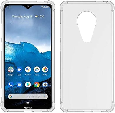 Nokia 6.2 - AirPillow Cushion Transparent Soft Clear TPU Four Corners Protective Case