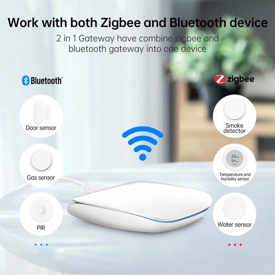 [TUYA Smart Home][GW16] Universal Zigbee & Bluetooth Wireless Gateway Linkage Bridge Hub Remote Controller - Polar Tech Australia