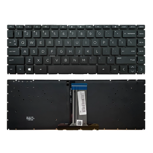 HP 14S-CR 14S-DP 14S-CF 14-CF 14-DK 14-DP 14G-BR 14G-BU TPN-I135 TPN-I130 Series - Laptop Keyboard With Back Light US Layout