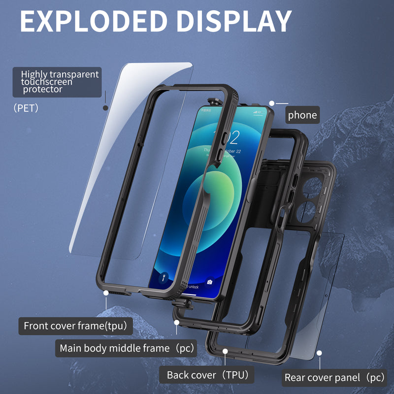 Load image into Gallery viewer, Xiaomi Redmi Note 13 5G - Shellbox Full Covered Waterproof Heavy Duty Tough Armor Case - Polar Tech Australia
