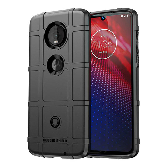 Motorola Moto Z4/Moto Z4 Play/Moto Z4 Force - Shield Shockproof Rugged Heavy Duty Case  With 2PC Tempered Glass Screen Protector