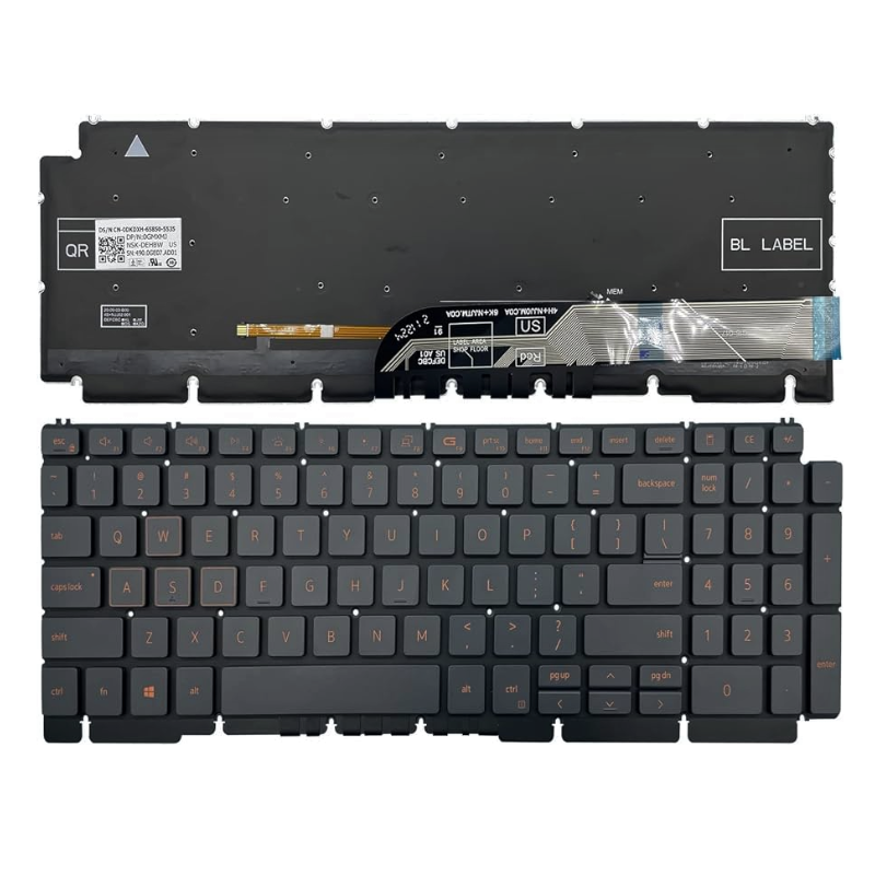 Cargue la imagen en el visor de la galería, DELL G15 5510 5511 5520 5515 5525 5530 Series - Laptop Keyboard With Back Light US Layout
