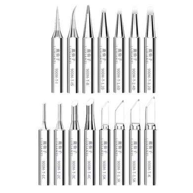 [15-Piece Set] 936-Compatible Lead-Free Soldering Iron Tips