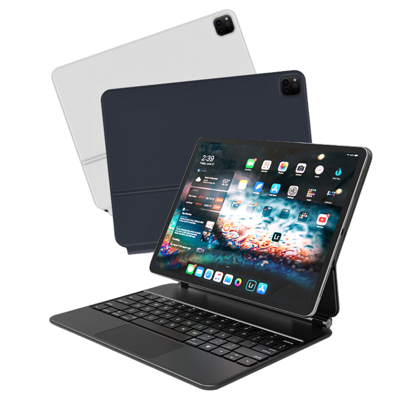 Cargue la imagen en el visor de la galería, Apple iPad Air 4/5 10.9&#39;&#39; 4/5th Gen (2020/2022) Smart Wireless Trackpad Keyboard Flip Case With Backlit
