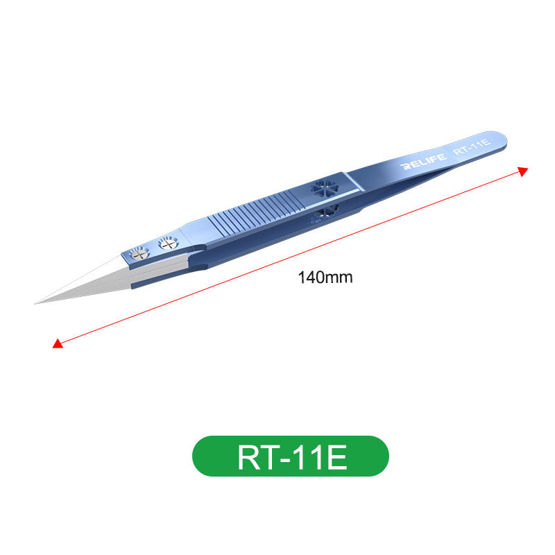 Load image into Gallery viewer, [RT-11E, RT-15E] RELIFE Precision Titanium Alloy Ceramic Tweezers - Polar Tech Australia
