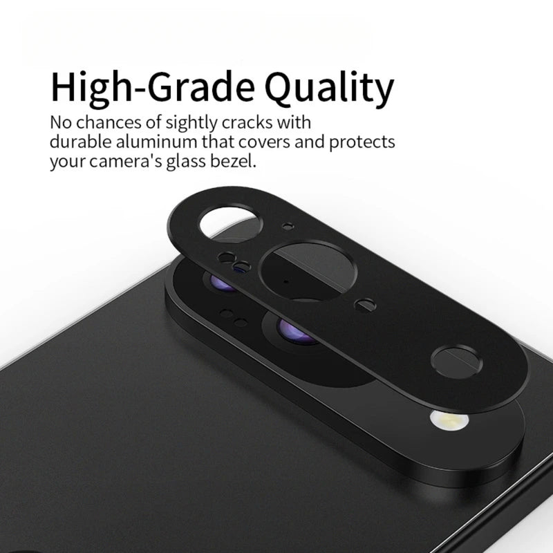 Cargue la imagen en el visor de la galería, Google Pixel 9 / Pixel 9 Pro / Pixel 9 Pro XL - Metal Sticker Back Rear Camera Lens Glass Protector
