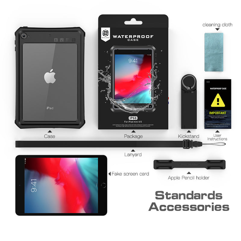 Chargez l&#39;image dans la visionneuse de la galerie, Apple iPad Mini 4 &amp; 5 Shellbox Waterproof Heavy Duty Lifeproof Style Case - Polar Tech Australia
